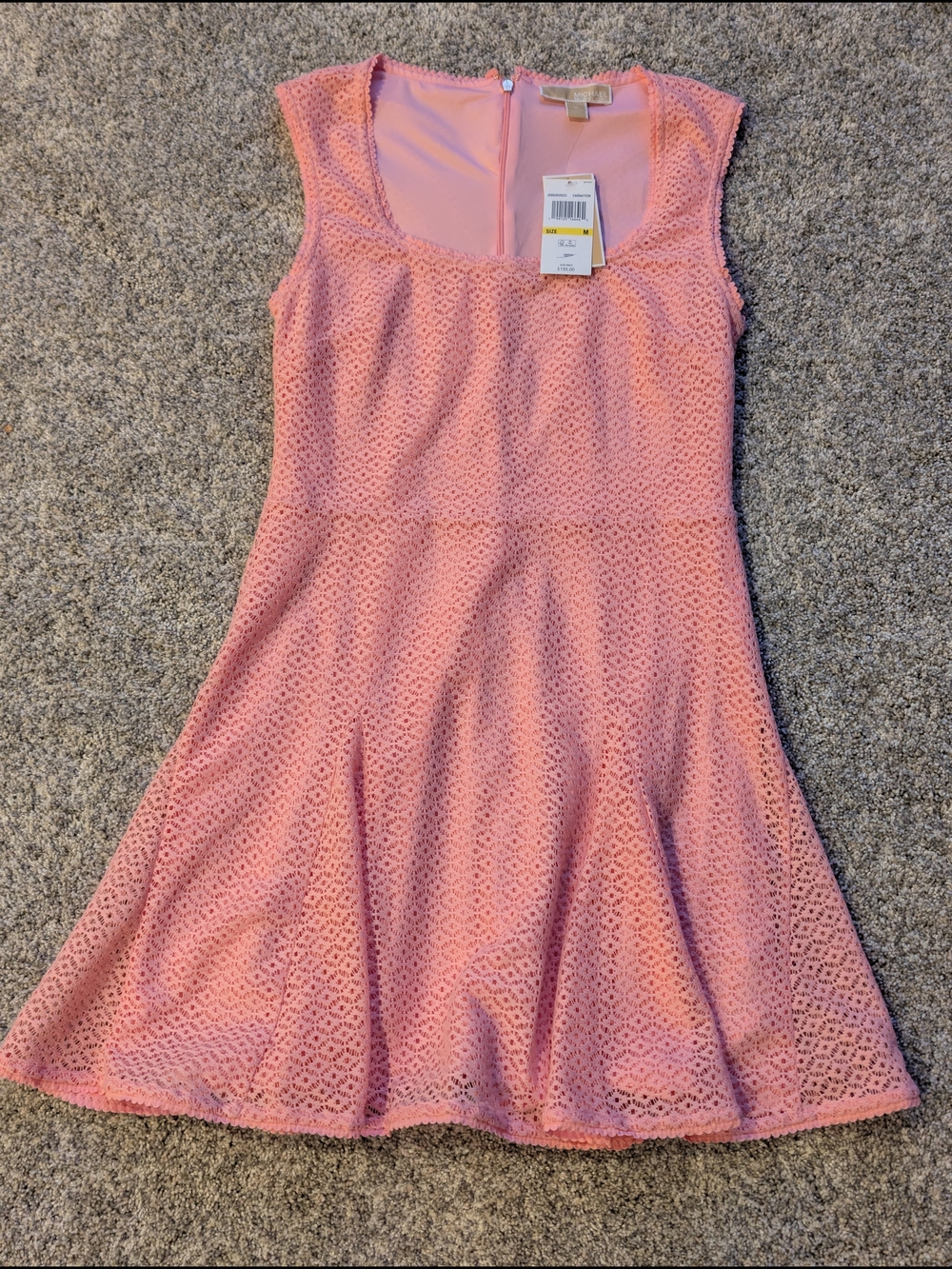 Michael Kors NWT Lace Mini Dress Carnation Pink M